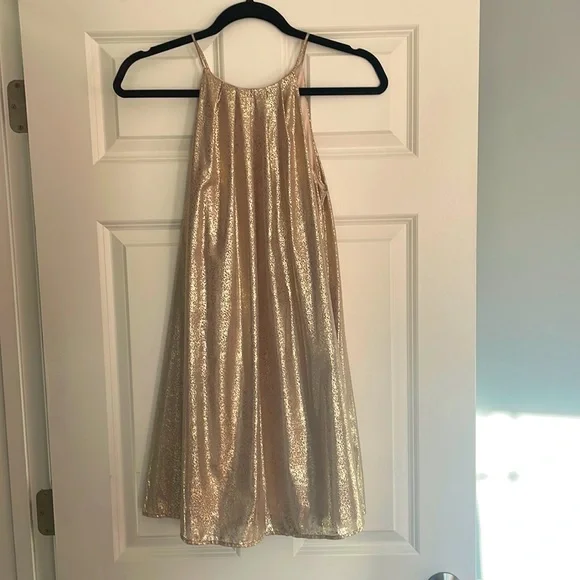 XS mini gold dress by Lush